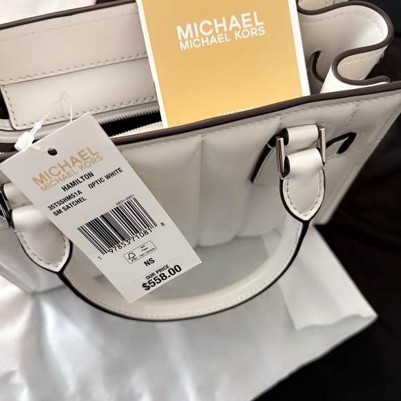 Michael Kors Glossy White Satchel - Picture 4 of 9